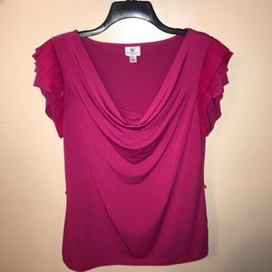 Worthington STRETCH 🛍 Pink Blouse Size L